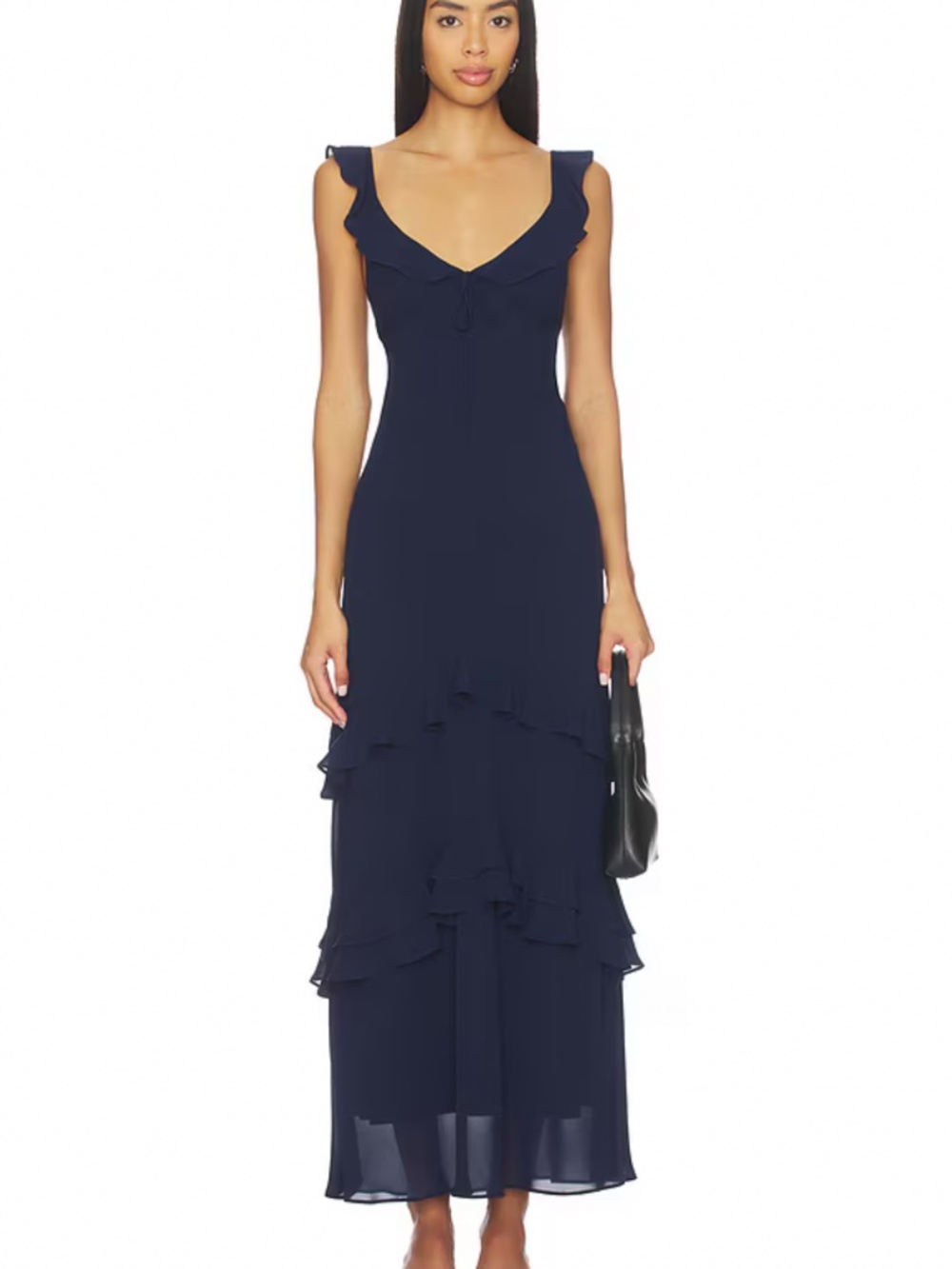Elodie The Label Zosia Wedding Guest Dress in Navy